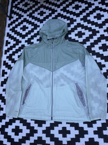 Nike windbreaker green size - green,
