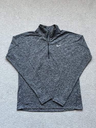 Nike dri fit grey zip - nike,